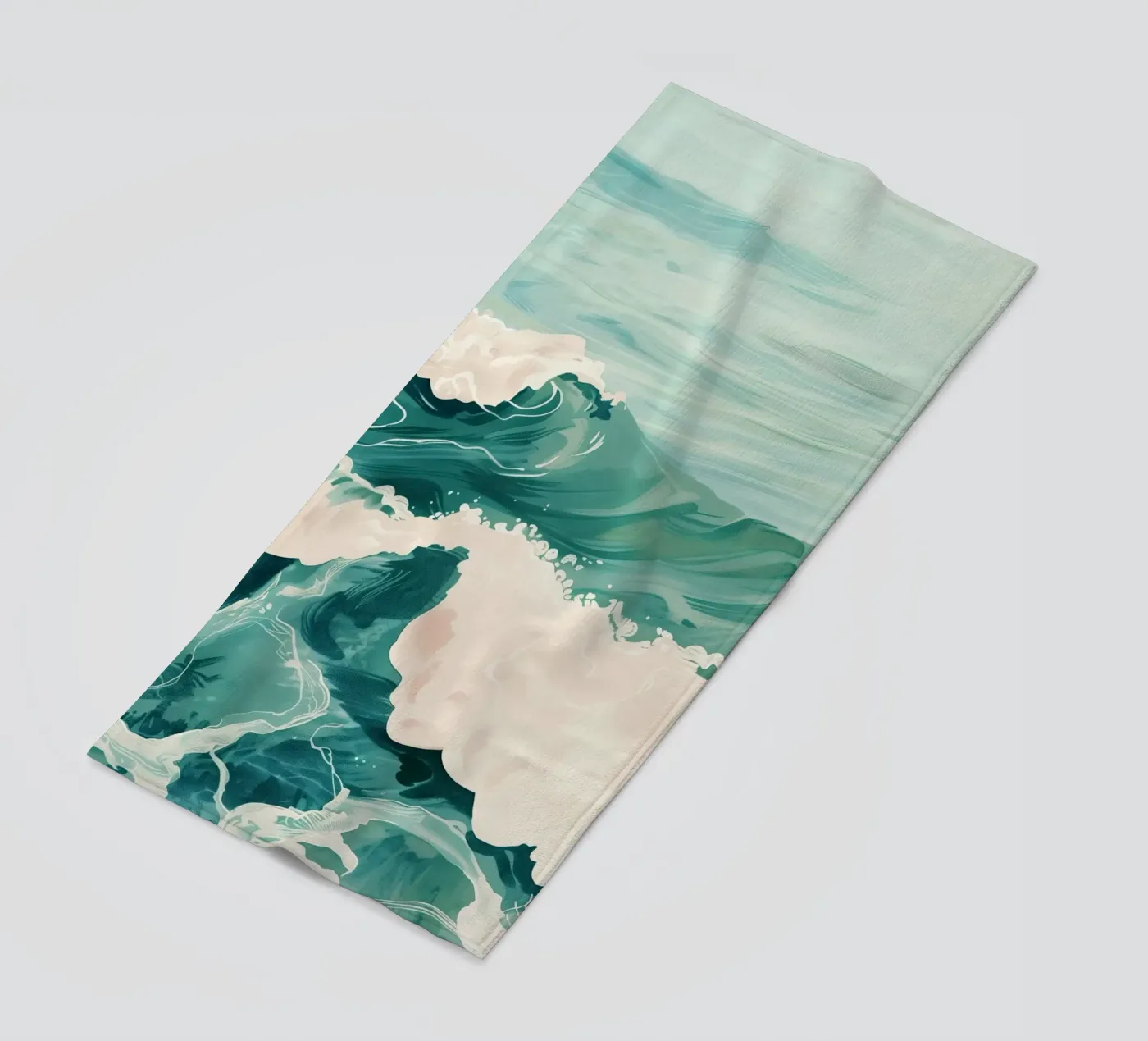Emerald Waves strandhanddoek van softsoul