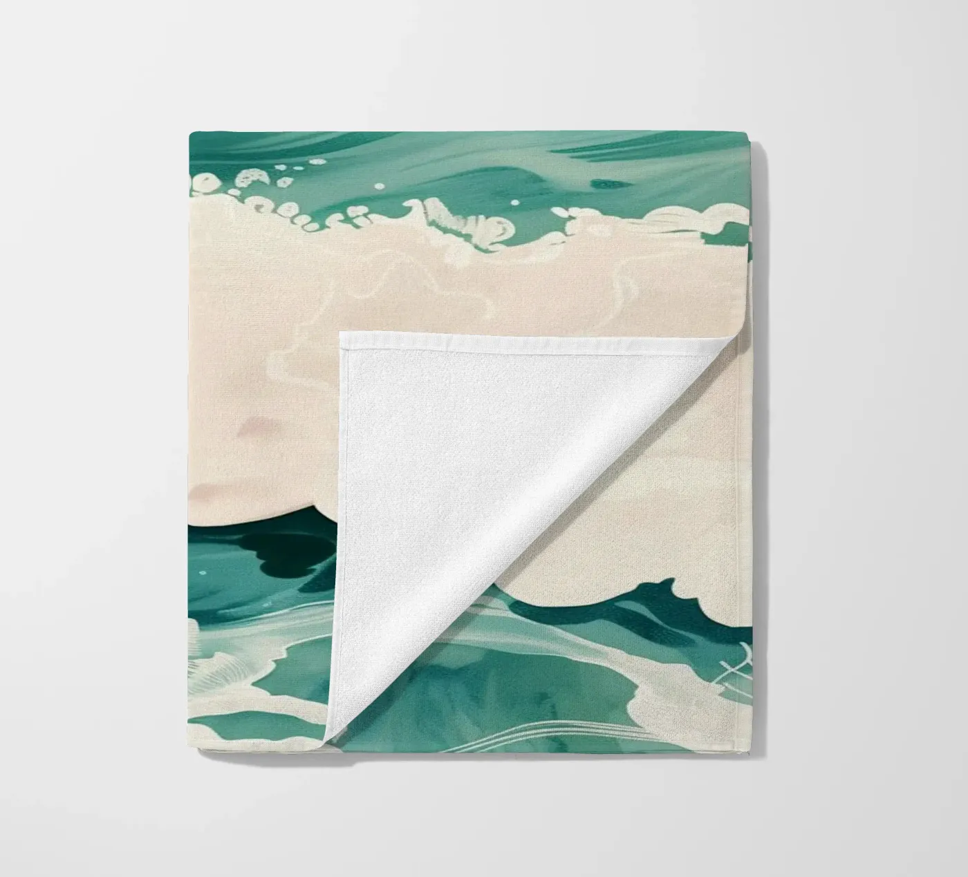Emerald Waves strandhanddoek van softsoul