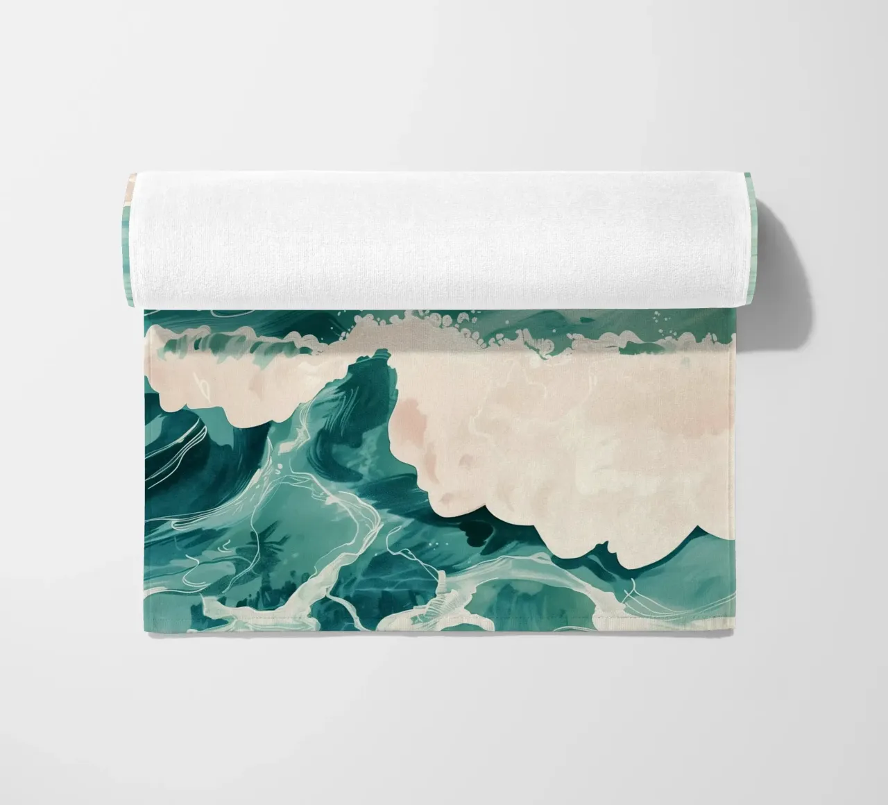 Emerald Waves strandhanddoek van softsoul