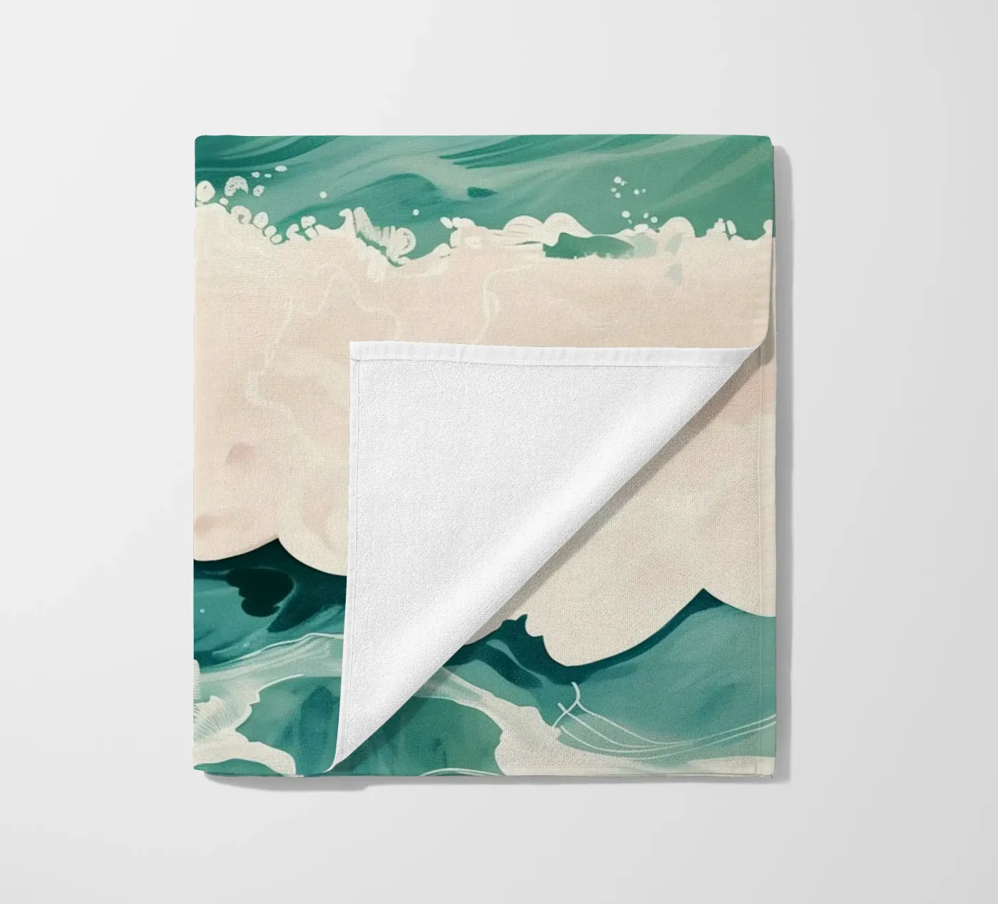 Emerald Waves strandhanddoek van softsoul