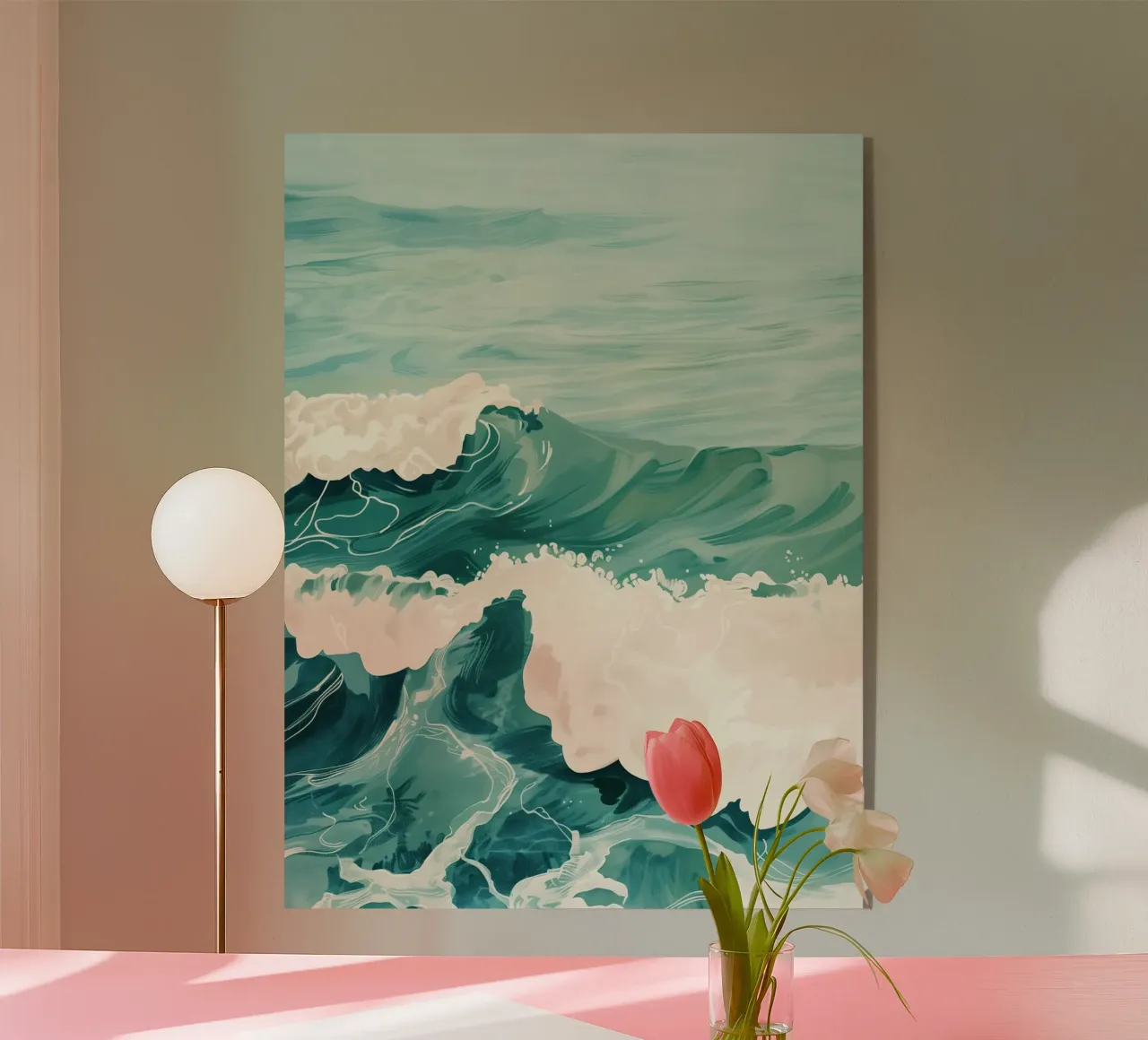 Emerald Waves plexiglas de softsoul