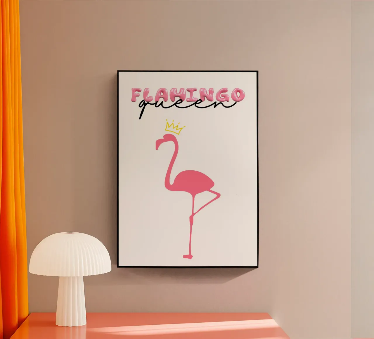 Flamingo queen plexiglass da Funkydays