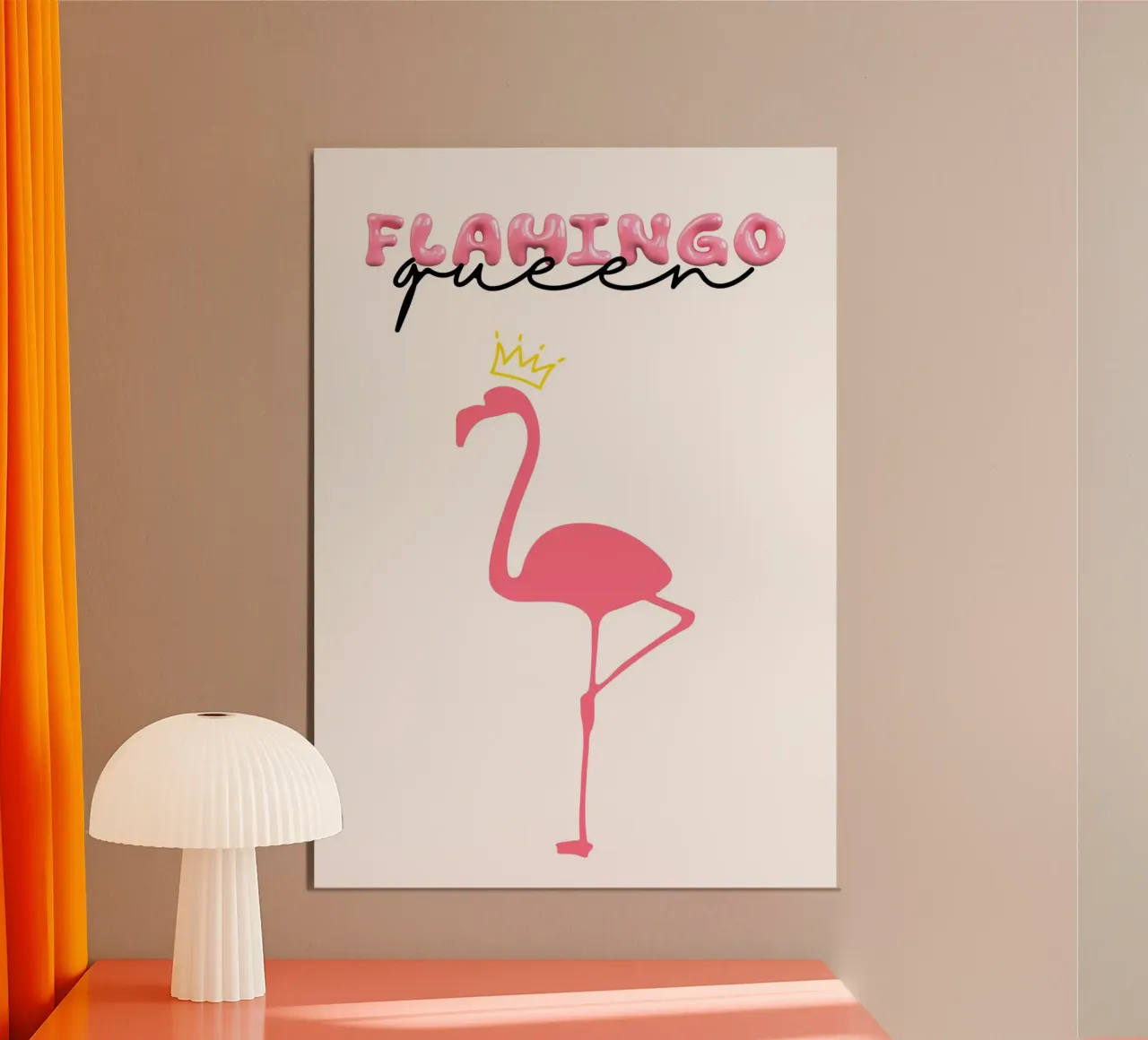 Flamingo queen poster da Funkydays