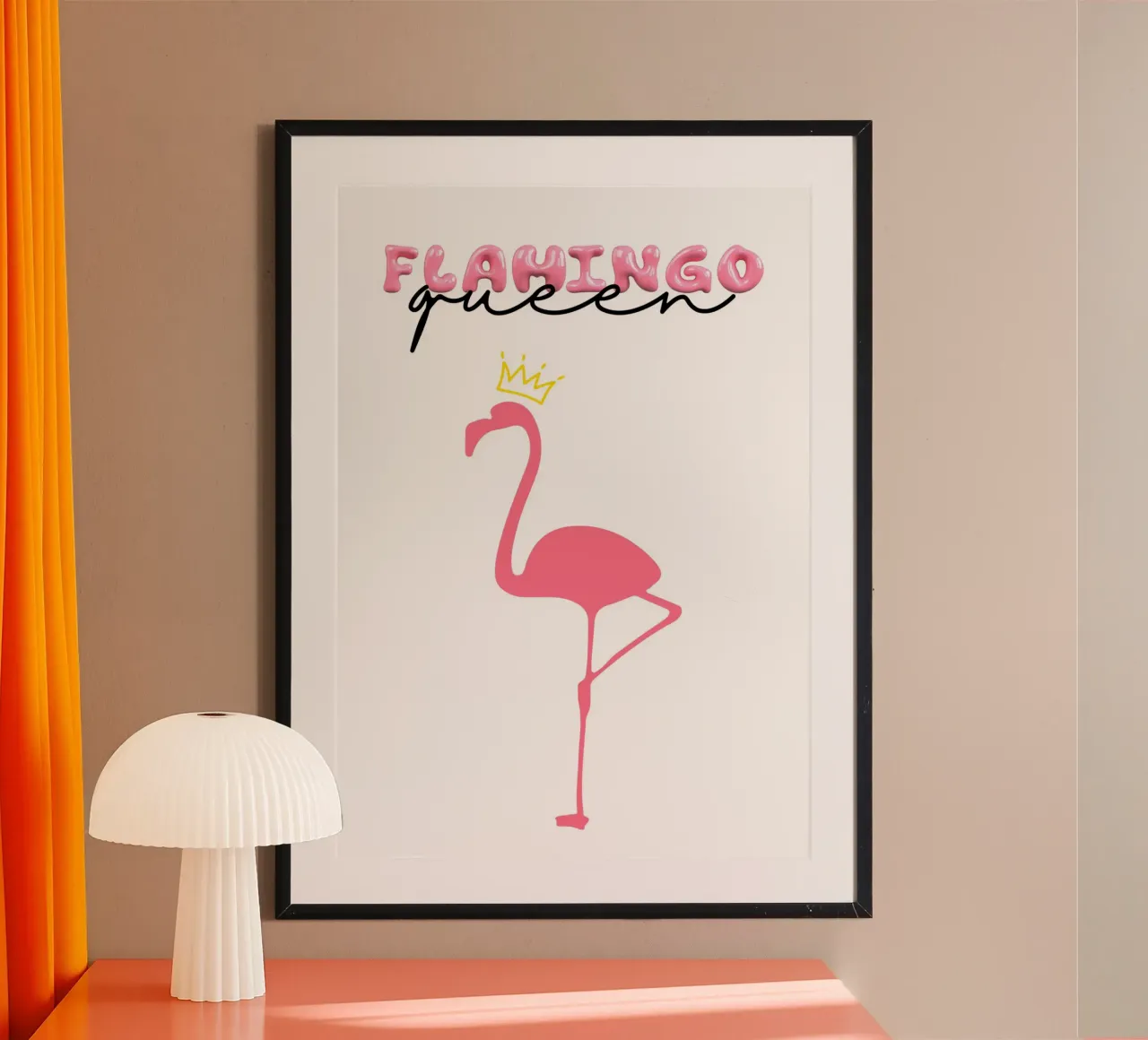 Flamingo queen poster da Funkydays