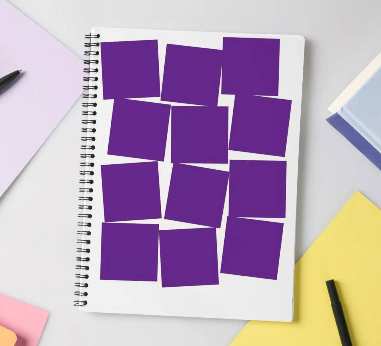 Balancing Act spiral notebook by Catherine Aguilar