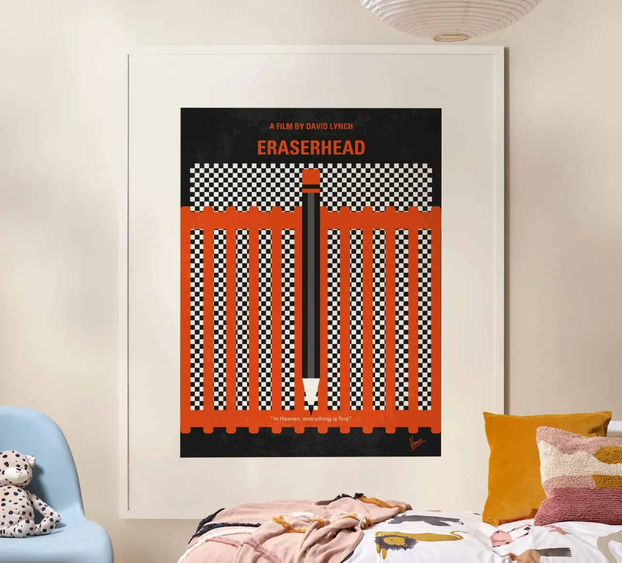 No414 My Eraserhead minimal movie poster poster da Chungkong