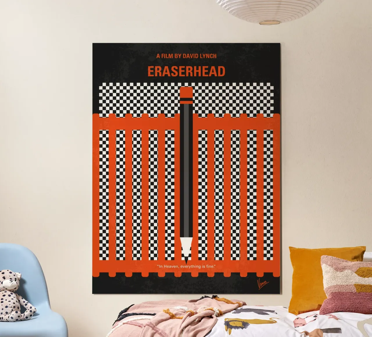 No414 My Eraserhead minimal movie poster poster da Chungkong