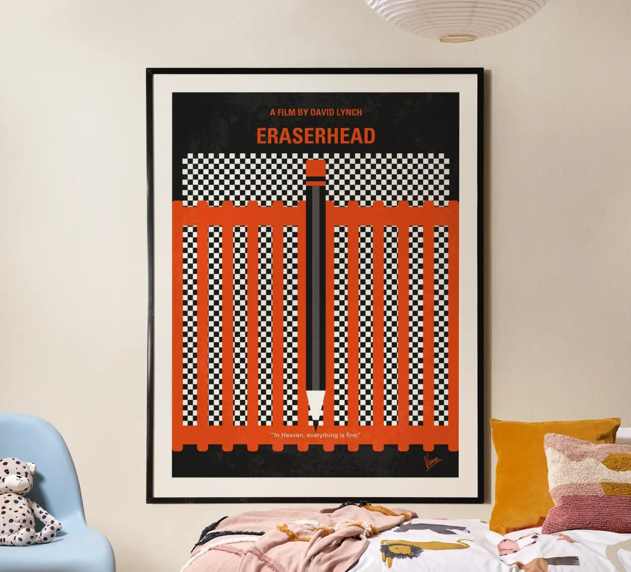 No414 My Eraserhead minimal movie poster poster da Chungkong