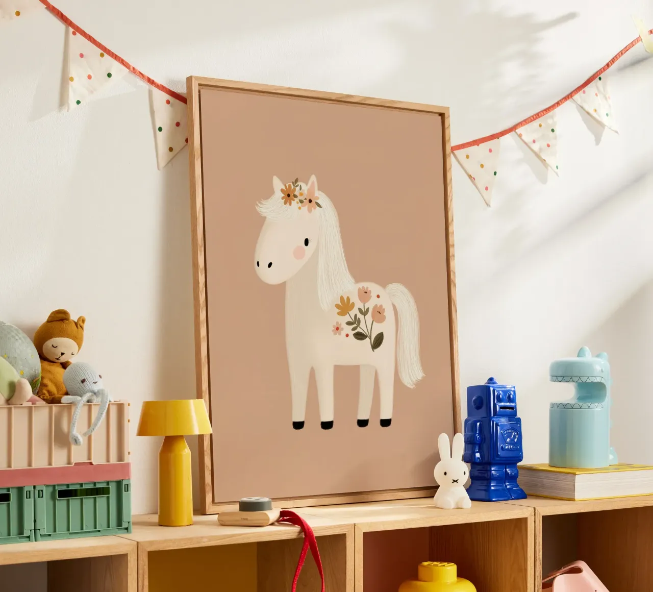 Pony floreale plexiglass da Lille Verden