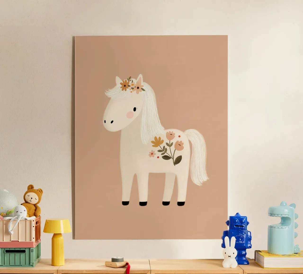 Pony floreale plexiglass da Lille Verden