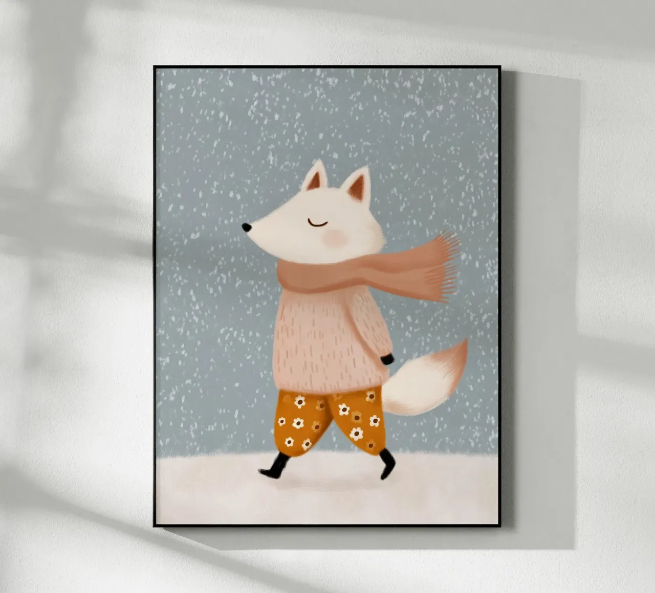 Renard d'hiver plexiglas de Lille Verden