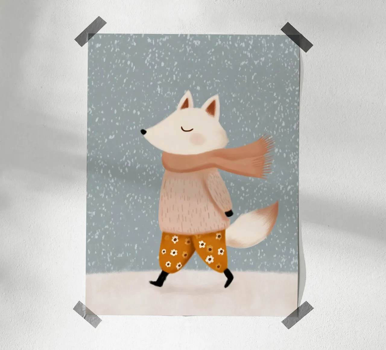 Winter Fox poster by Lille Verden