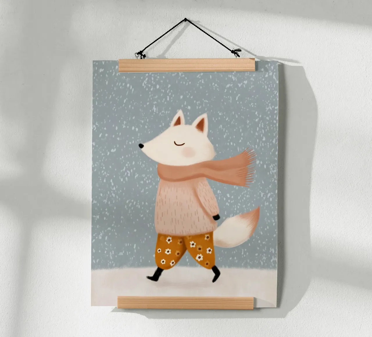 Winter Fox poster by Lille Verden