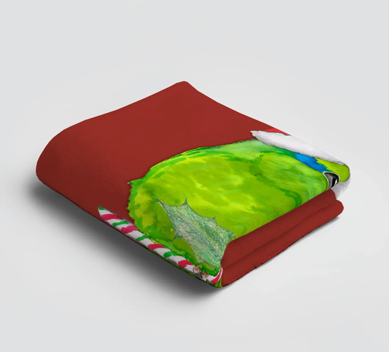 Papagayo verde estilo navidad toalla de baño de BwiseLizzy