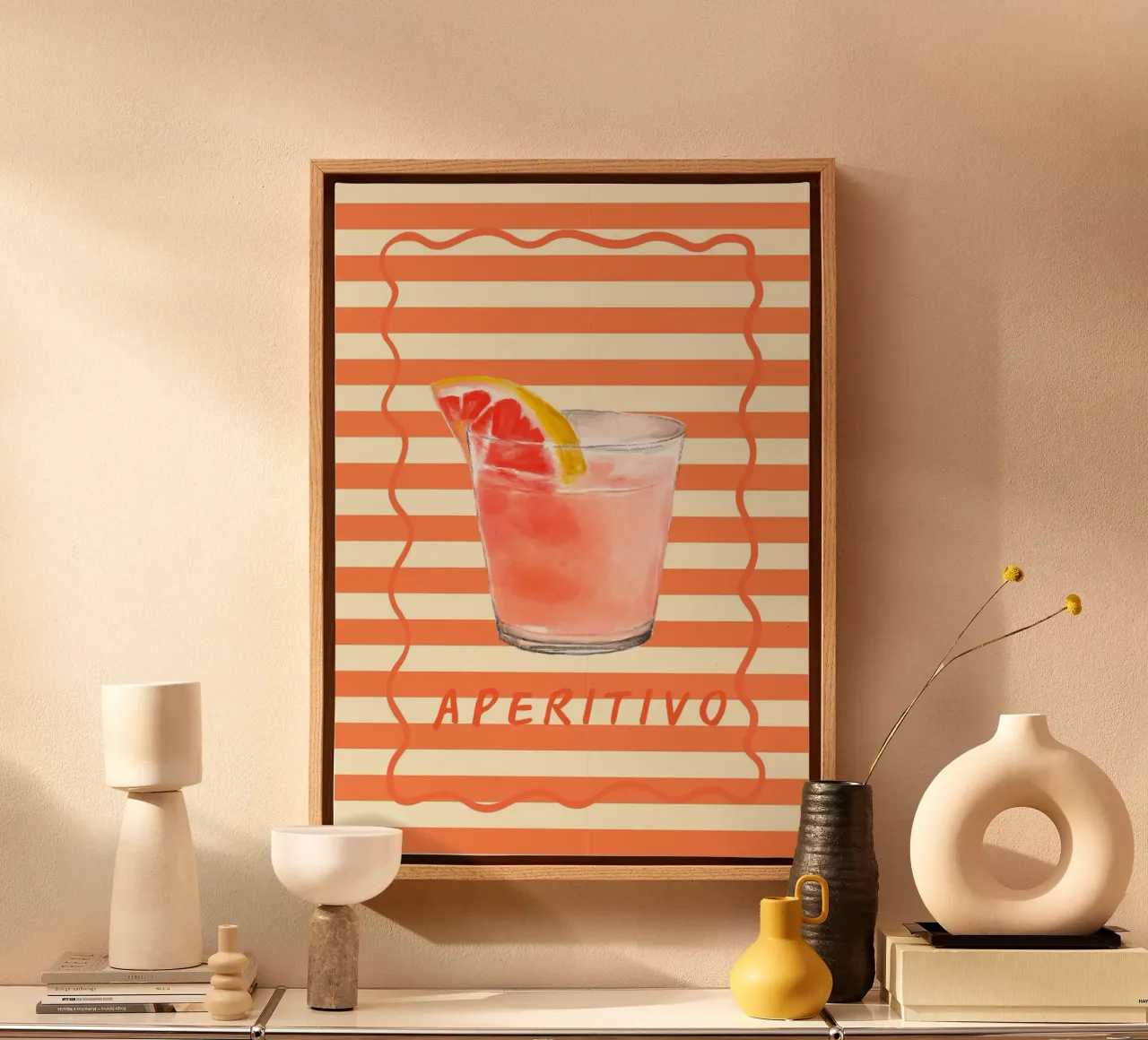 Aperitivo tela da Happy Poster