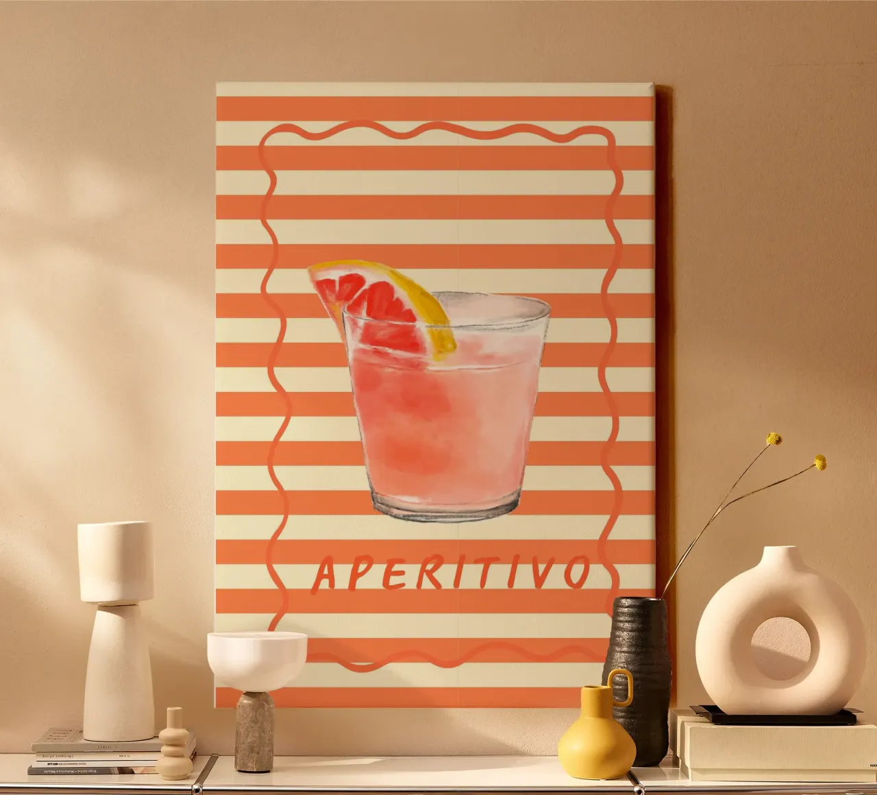 Aperitivo tela da Happy Poster