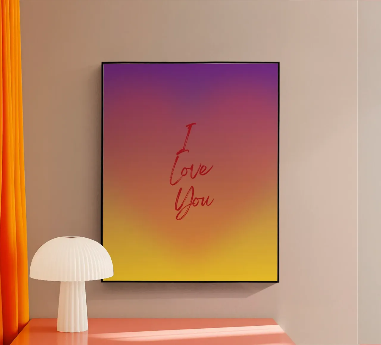 Ti amo plexiglass da Happy Poster