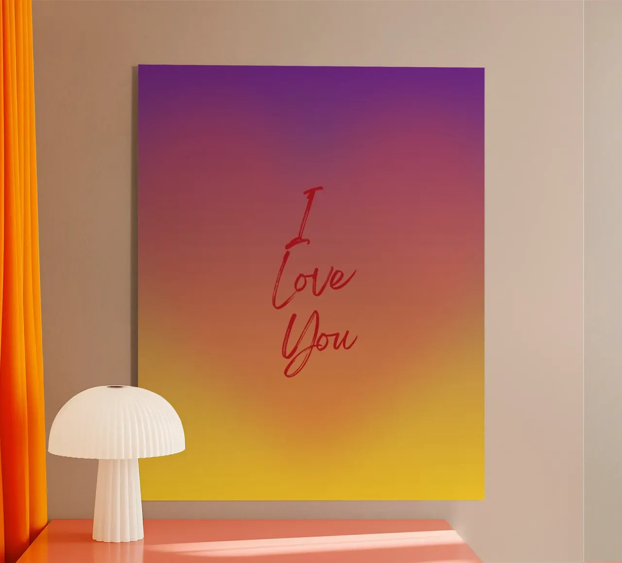 Ti amo plexiglass da Happy Poster