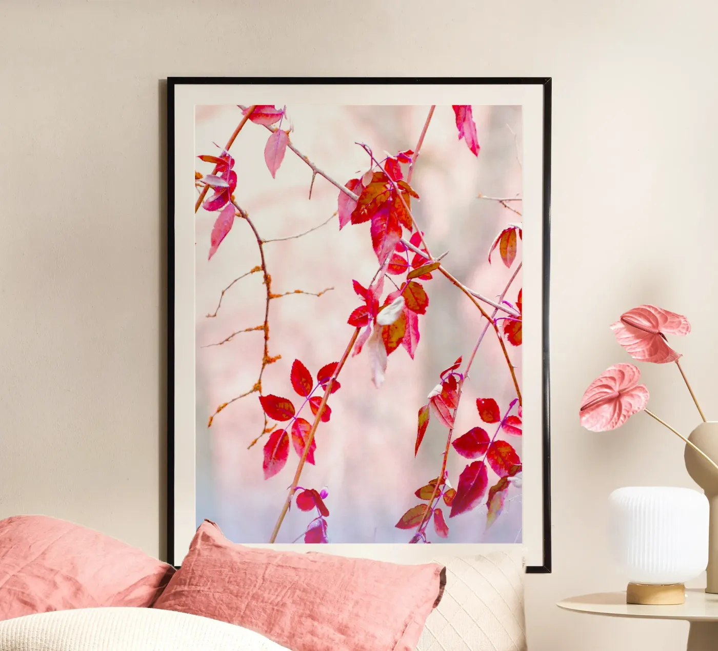 Red Leaves poster van ArtSkratches