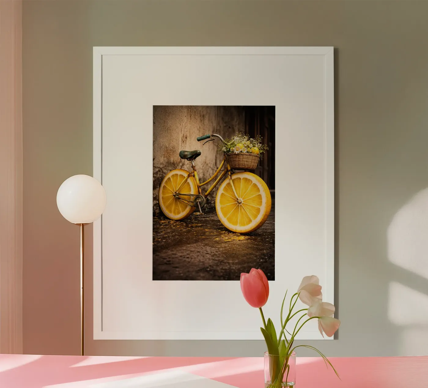 Lemon bicycle poster da Funkydays