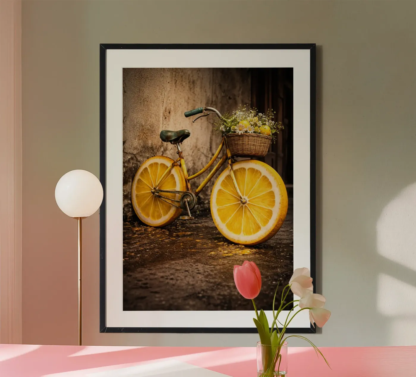 Lemon bicycle poster da Funkydays