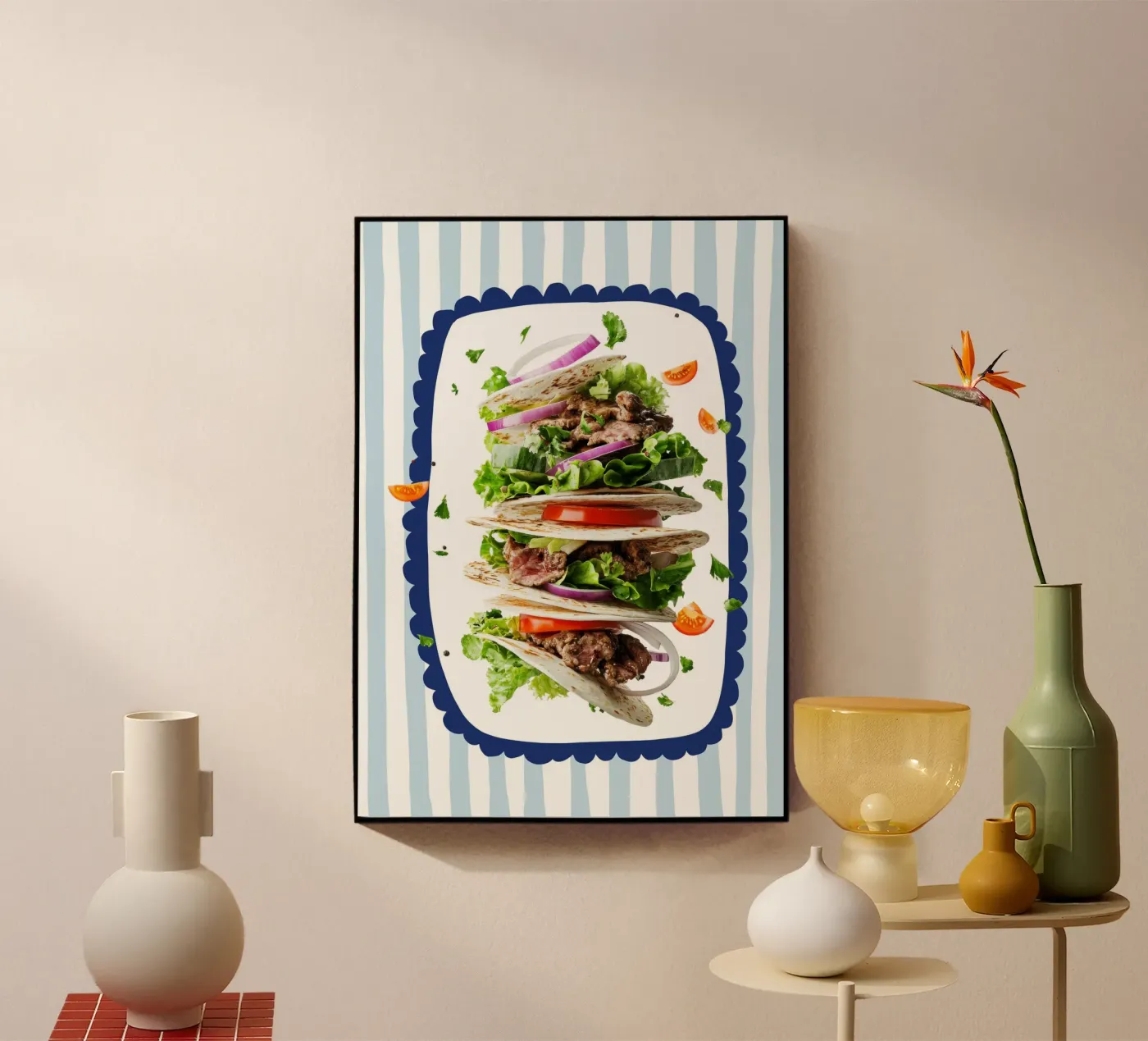 Floating retro food plexiglass da Funkydays