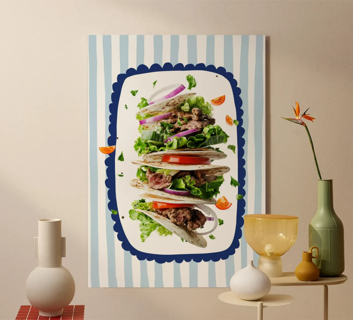 Floating retro food plexiglass da Funkydays