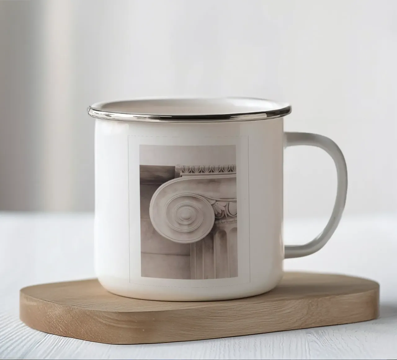 Colonna classica - Design architettonico antico tazza in smalto da Whole©