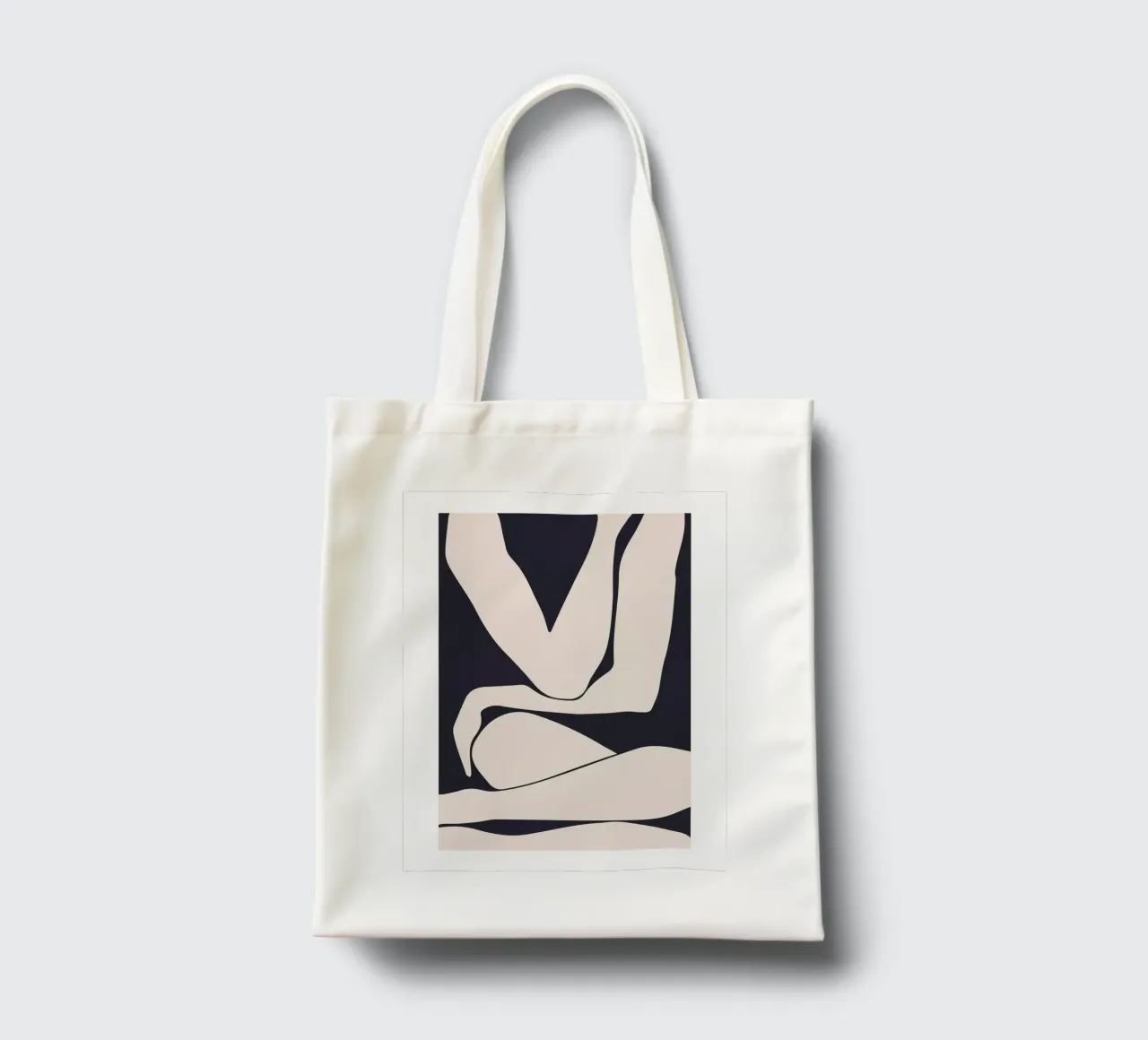 Abstract figure - Minimalist body design tote bag by Whole©