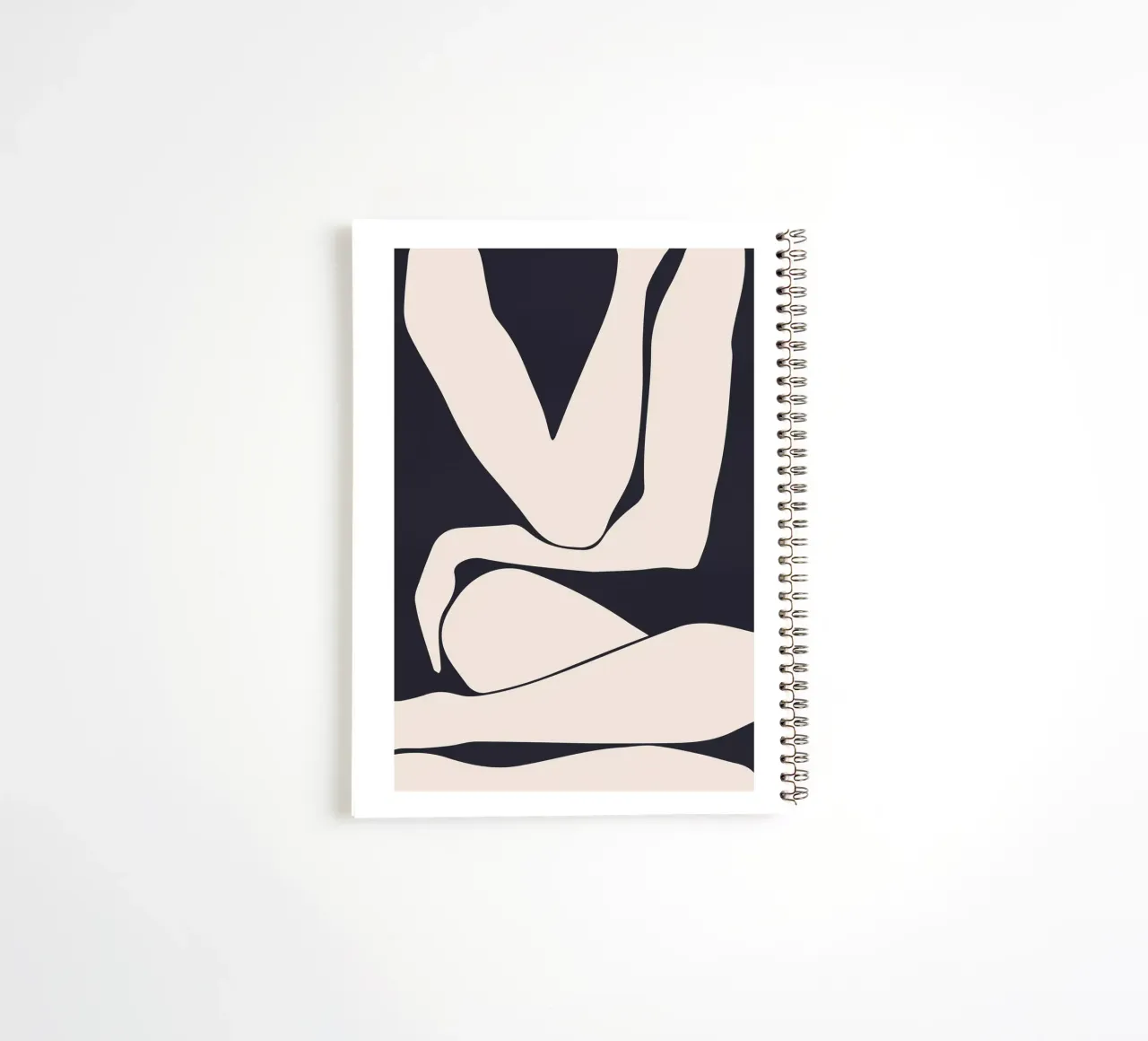 Abstract figure - Minimalist body design spiral notebook by Whole©