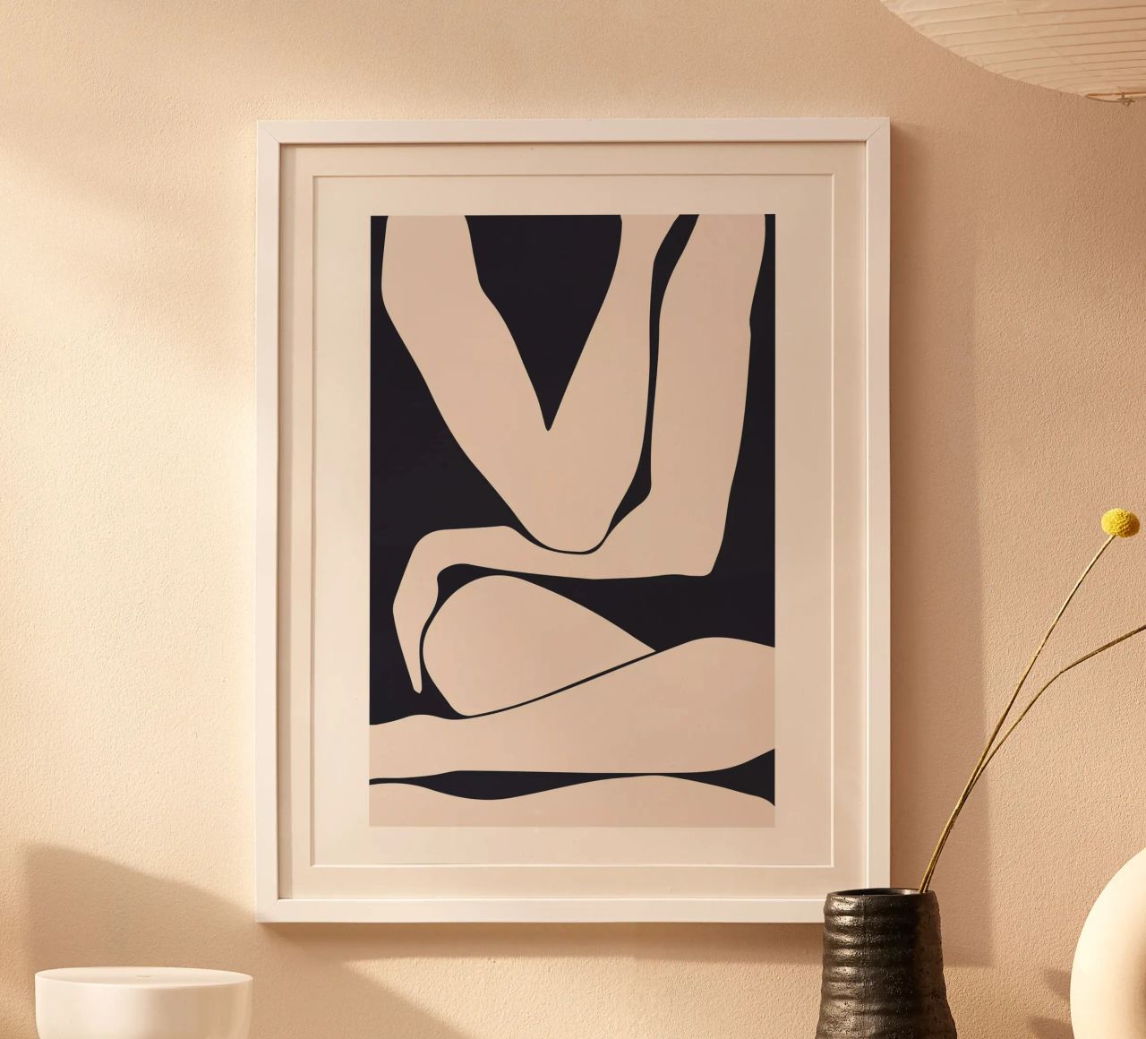 Abstrakte Figur – Minimalistisches Körperdesign Poster von Whole©