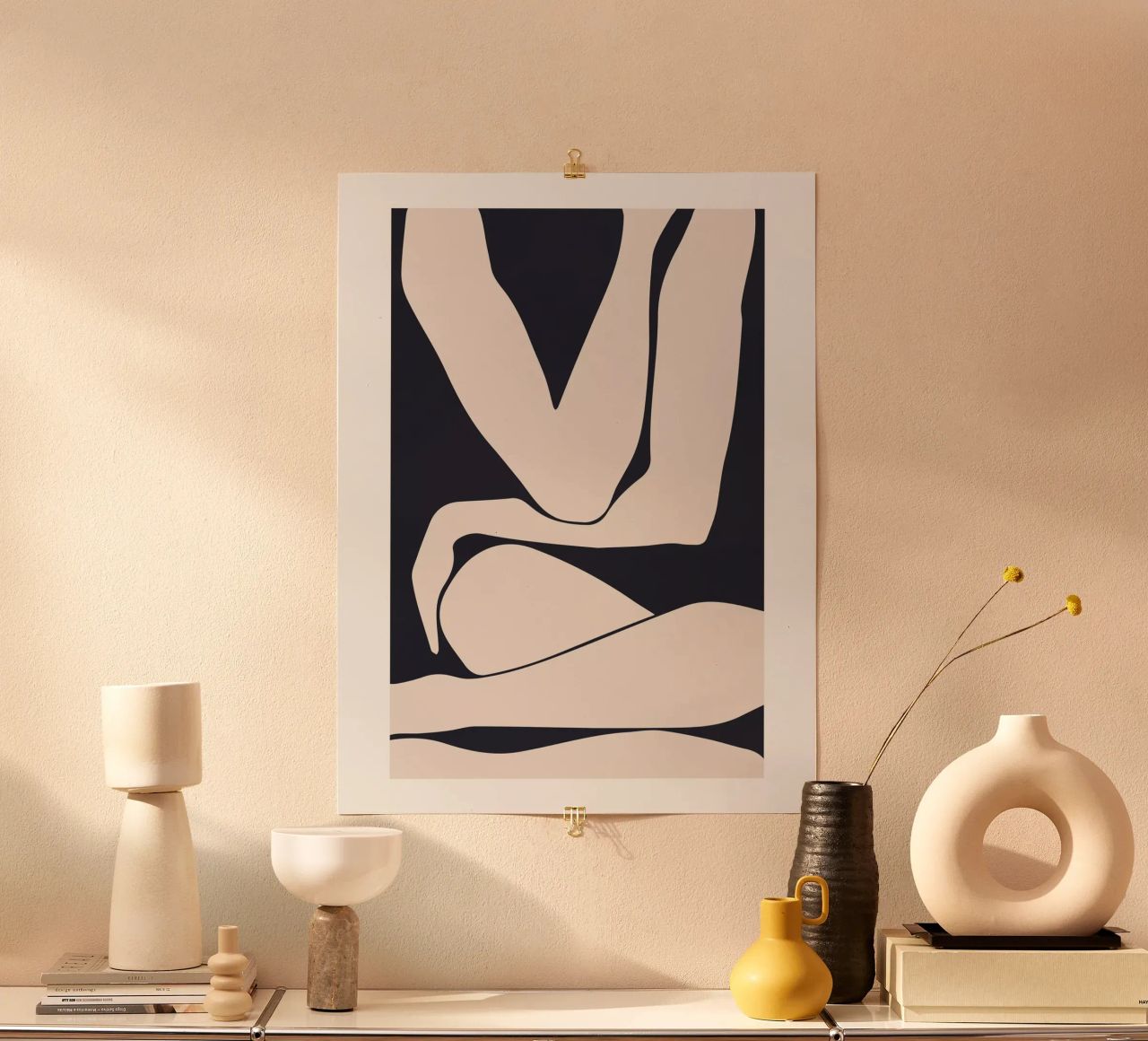 Abstrakte Figur – Minimalistisches Körperdesign Poster von Whole©