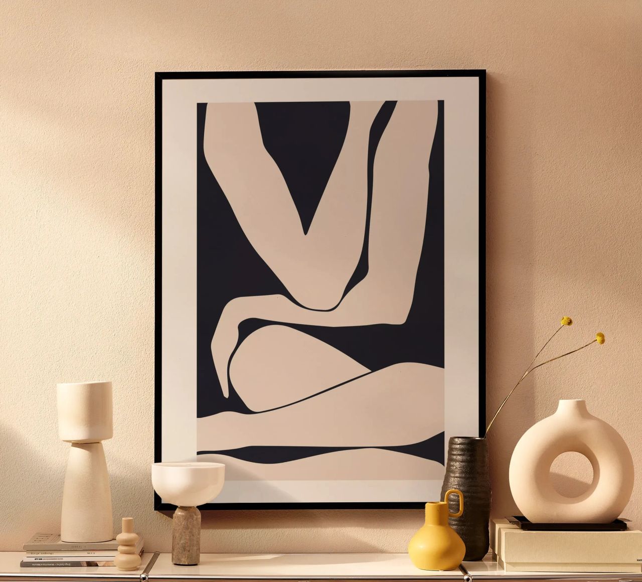 Abstrakte Figur – Minimalistisches Körperdesign Poster von Whole©