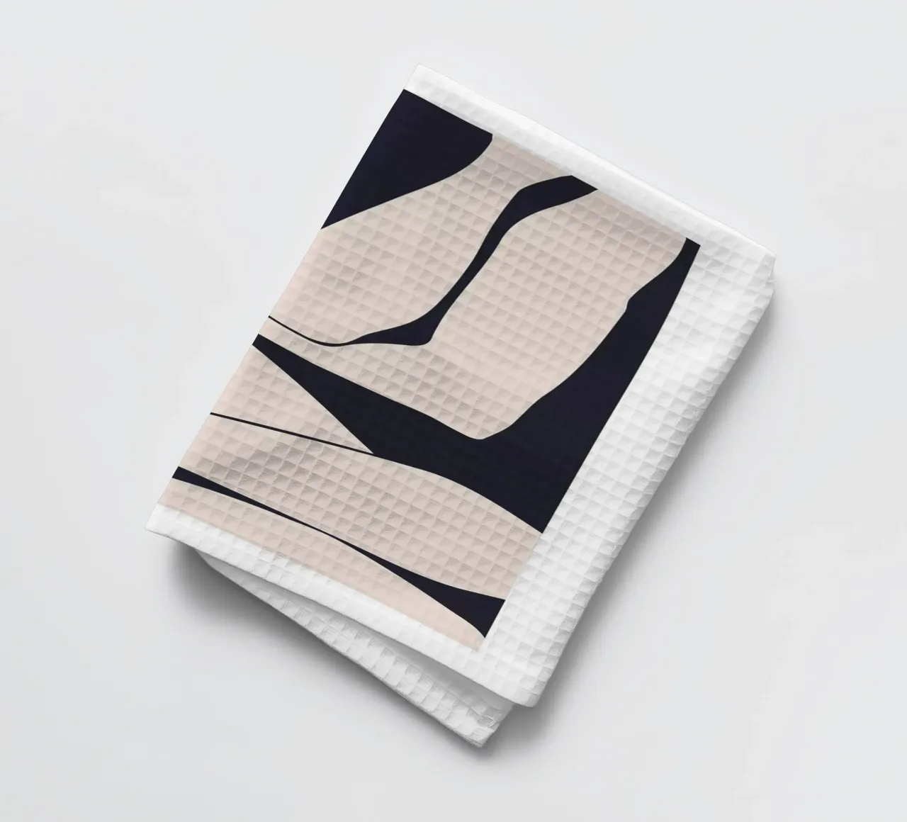 Abstract figure - Minimalist body design tea towel by Whole©