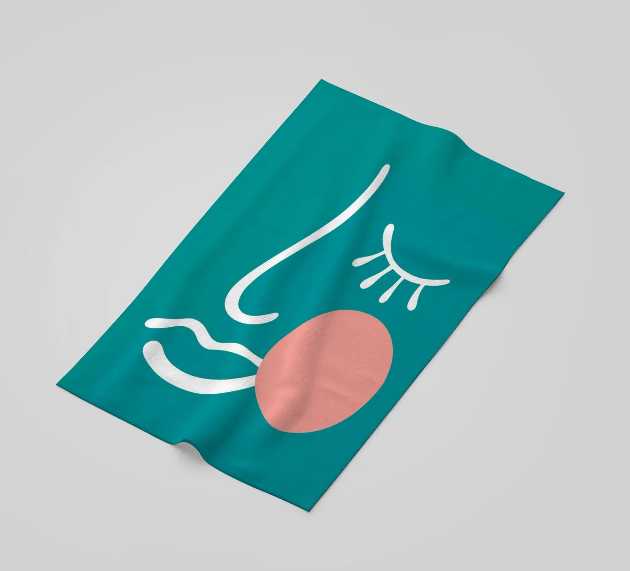abstract facial outlines telo mare da edsonramosart