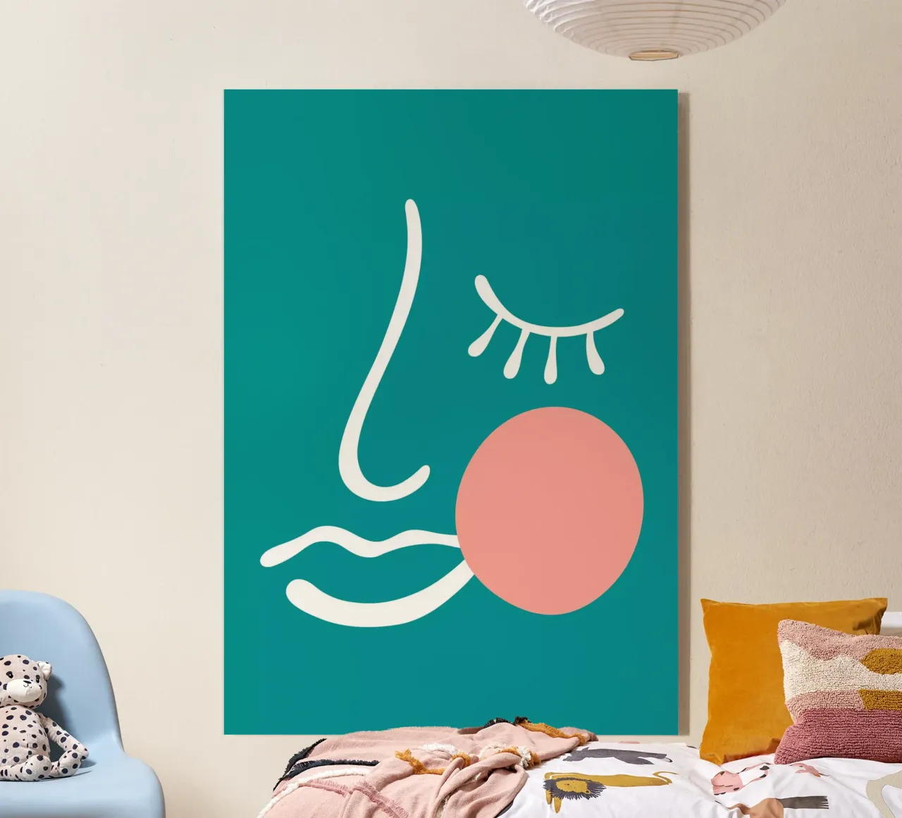 abstract facial outlines plexiglass da edsonramosart