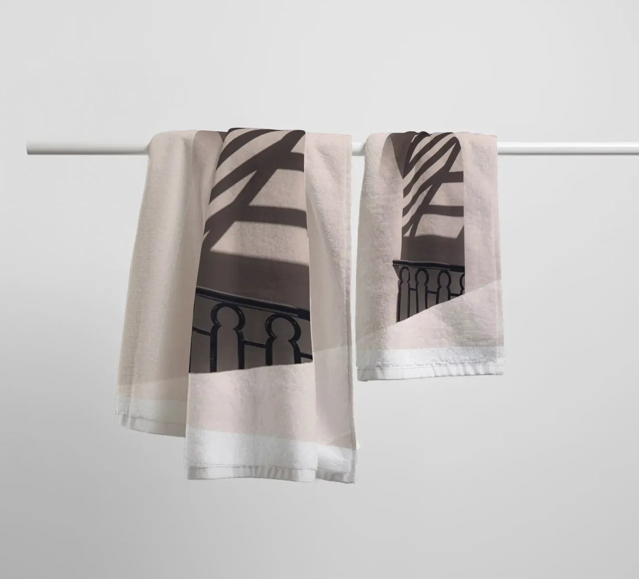 Minimalist architecture - Geometric shadows towel by Whole©