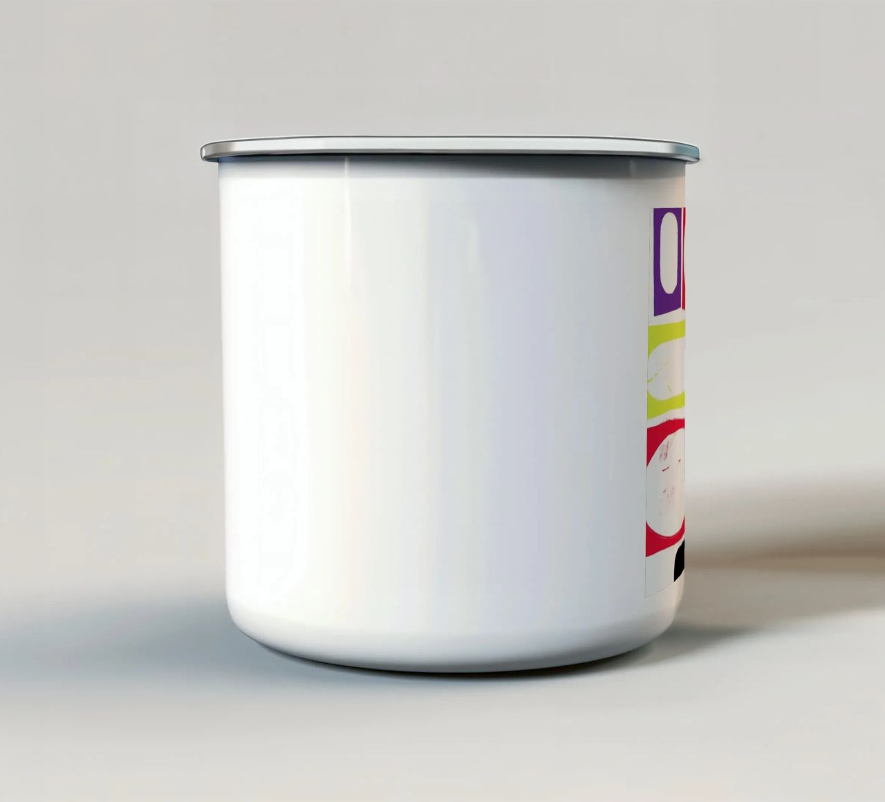 Cutting Edges tazza in smalto da Catherine Aguilar