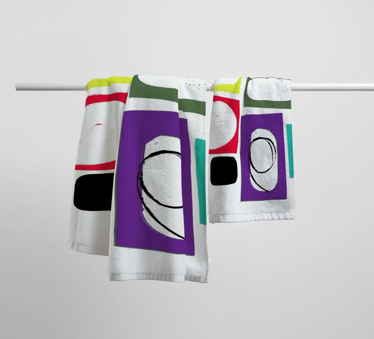 Cutting Edges towel by Catherine Aguilar