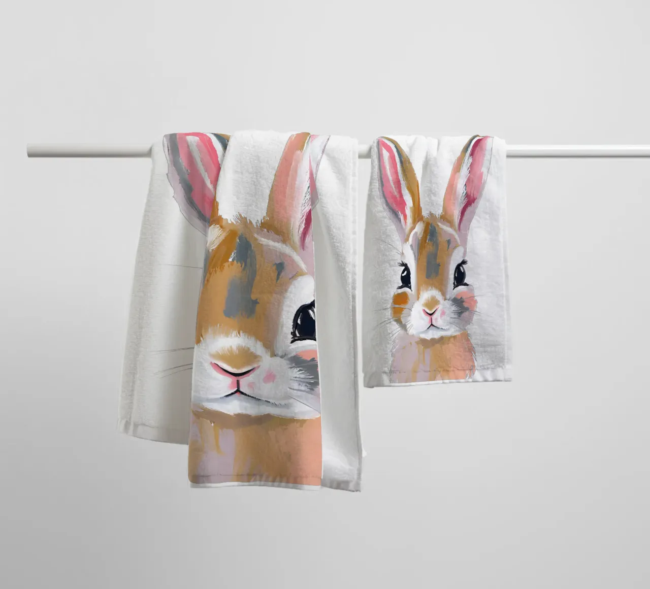 Kleiner Hase towel by Ohkimiko