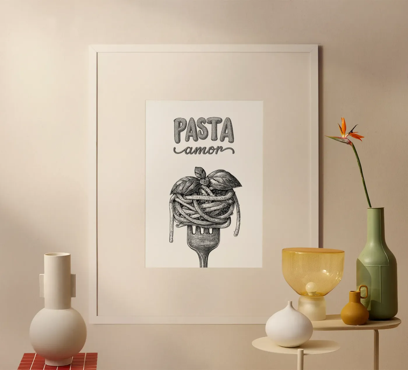 Pasta amor poster da Funkydays