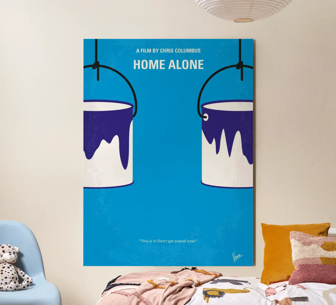 No427 My Alone minimal movie poster alluminio dibond da Chungkong