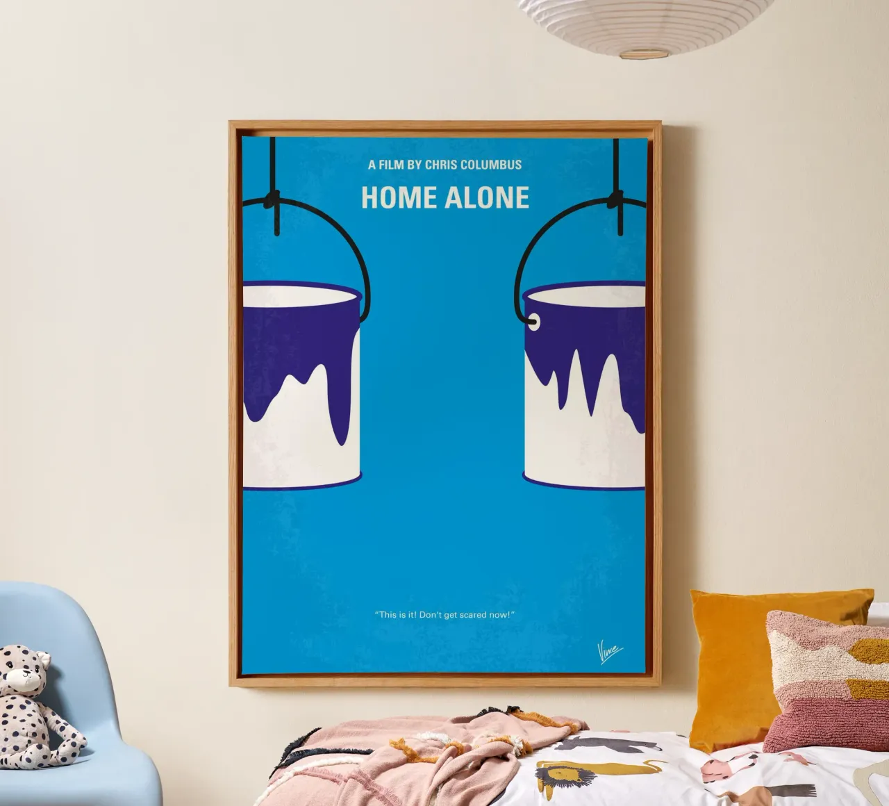 No427 My Alone minimal movie poster tela con Cornice a cassetta da Chungkong
