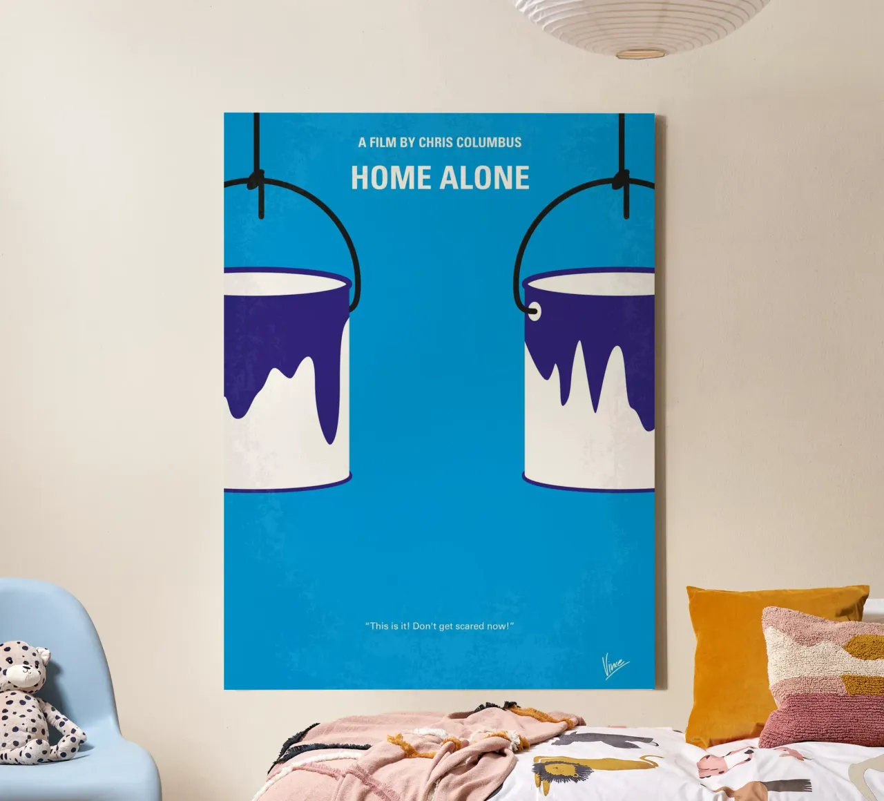No427 My Alone minimal movie poster tela con Cornice a cassetta da Chungkong