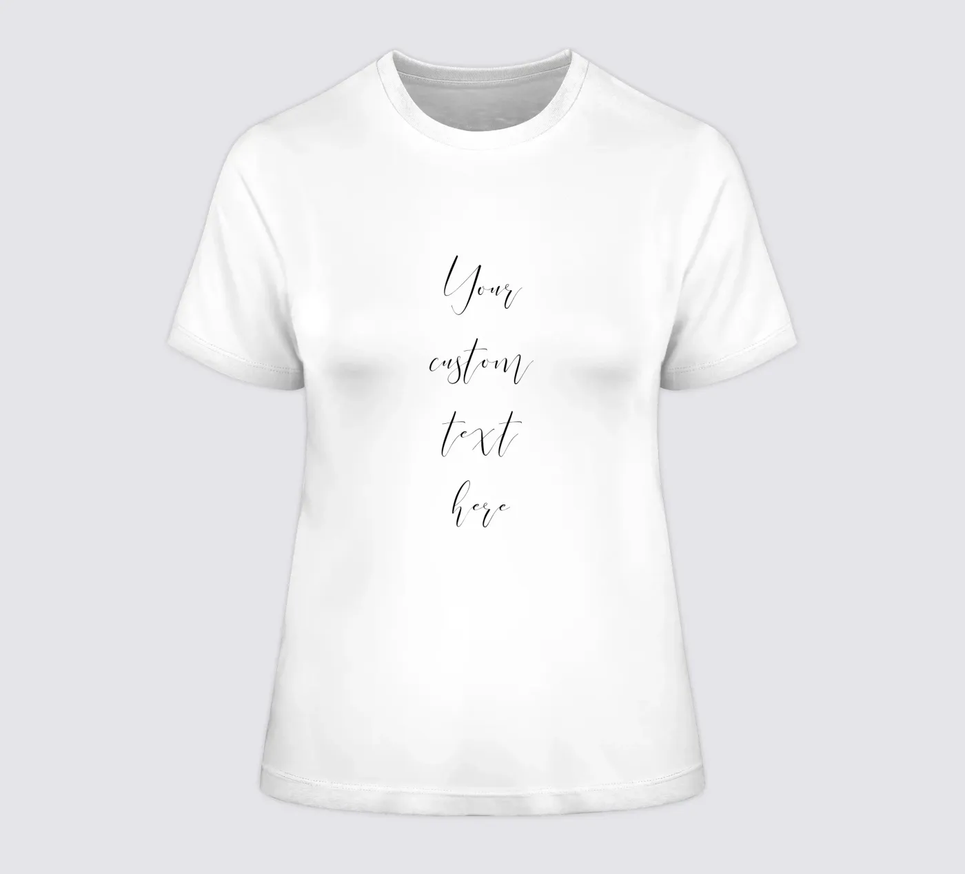 Stampa artistica personalizzata con citazione su misura per minimalisti moderni t-shirt da donna da Custom Name & Quote Prints