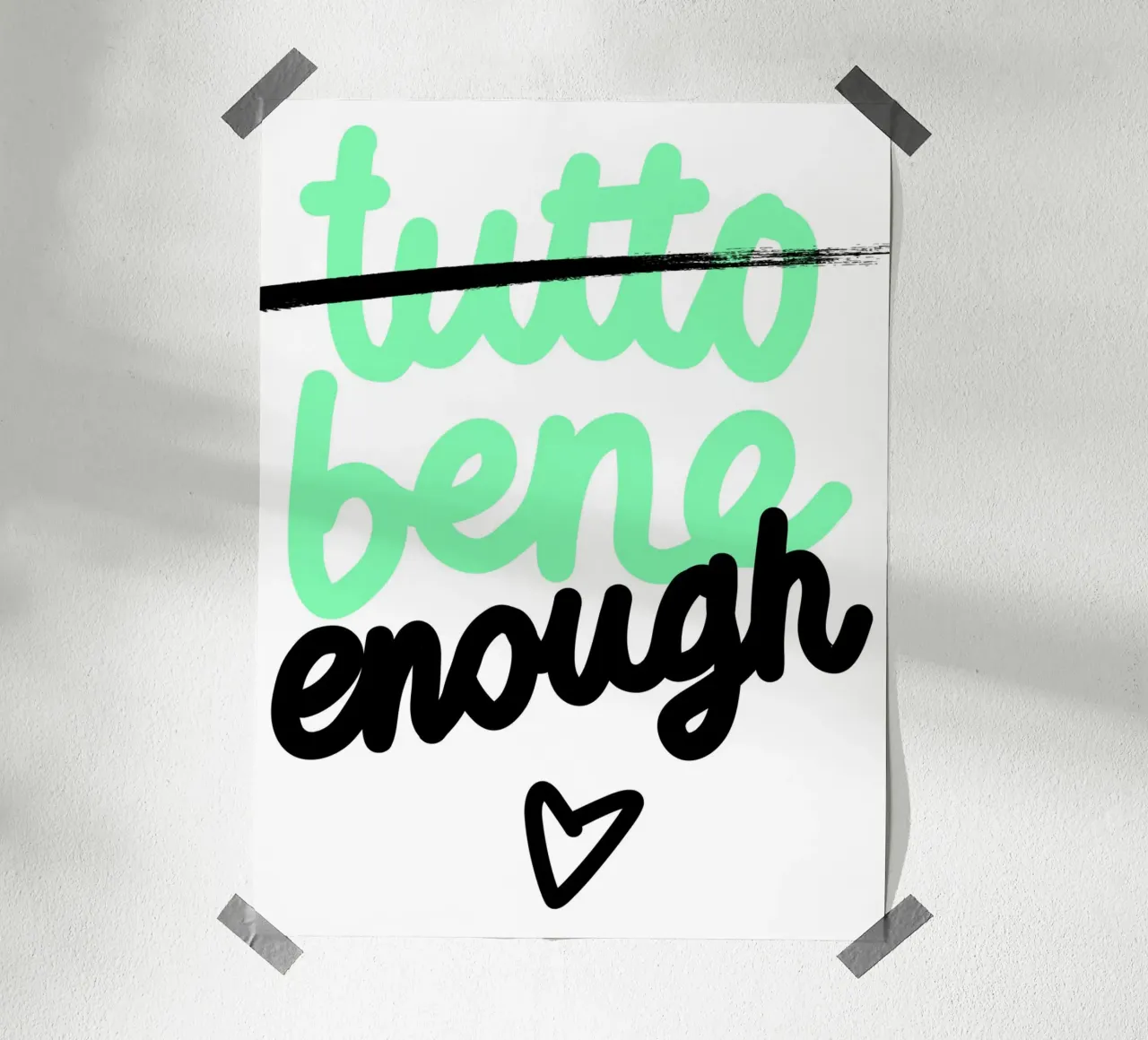 bene enough. poster da FRICKE DESIGN