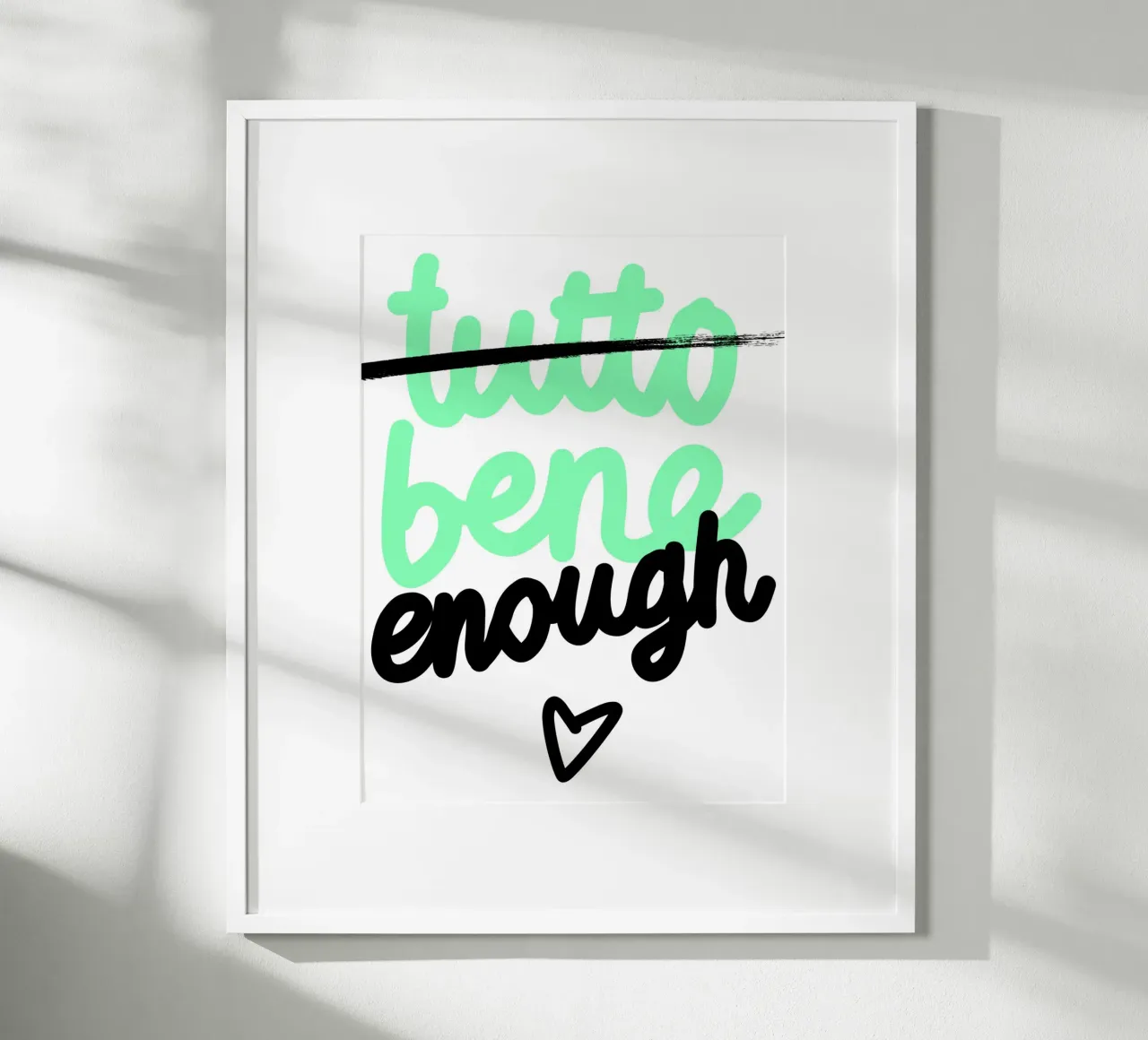 bene enough. poster da FRICKE DESIGN
