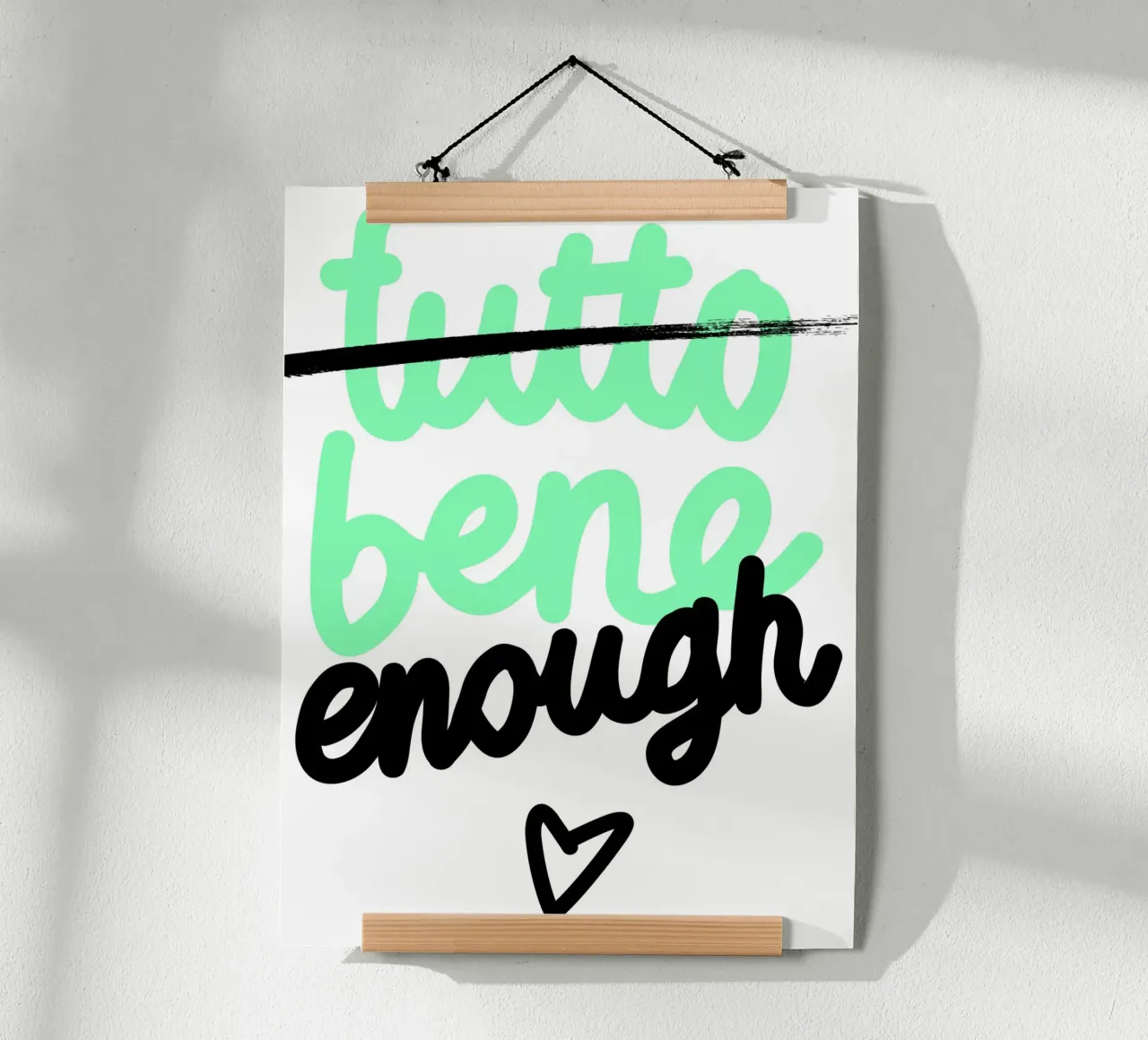 bene enough. poster da FRICKE DESIGN