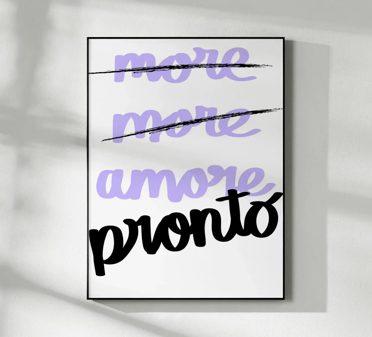amore pronto. plexiglass da FRICKE DESIGN