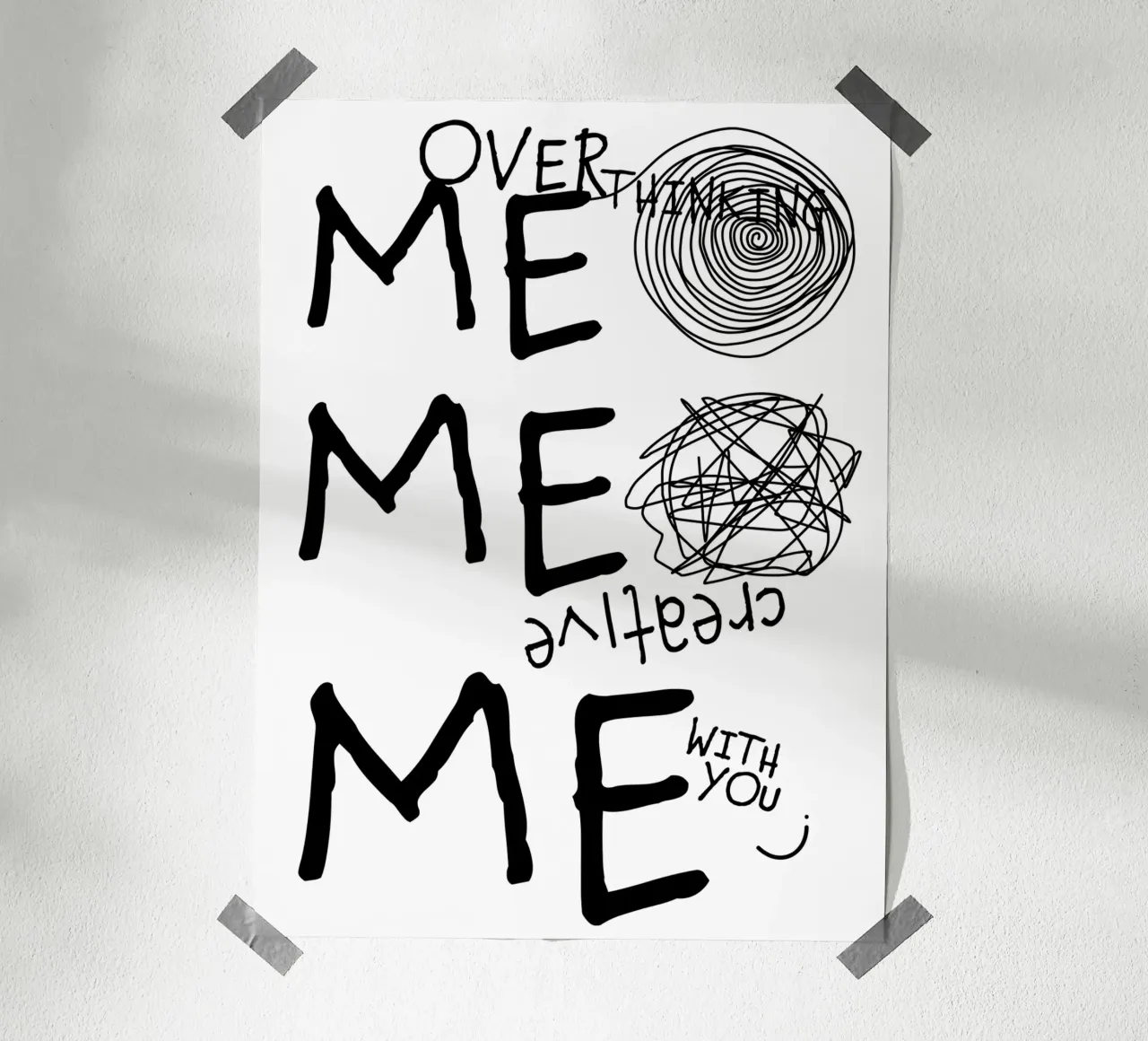 ME. poster da FRICKE DESIGN